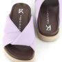 Fabio Rusconi Tri-Color Leren Sandaal voor Lente Purple Dames - Thumbnail 4