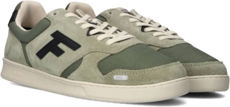 Faguo Groene leren sneakers voor heren Green Heren