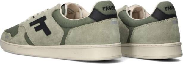 Faguo Groene leren sneakers voor heren Green Heren