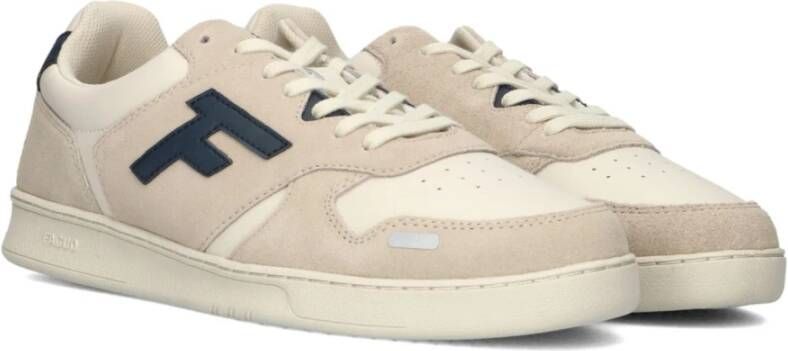 Faguo Leren Sneakers in Beige Heren