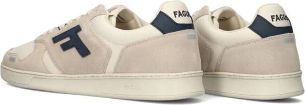 Faguo Leren Sneakers in Beige Heren