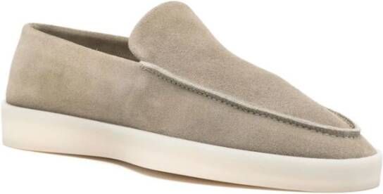 Fear Of God Antracietgrijze Suède Ronde Neus Schoenen Gray Dames