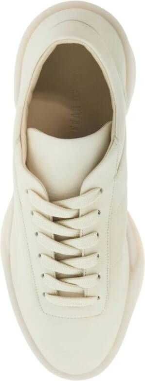 Fear Of God Beige Leren Minimalistische Aerobic Sneakers Beige Heren