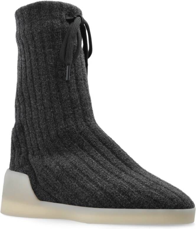 Fear Of God Enkellaarzen Moc Knit Hi Gray Dames