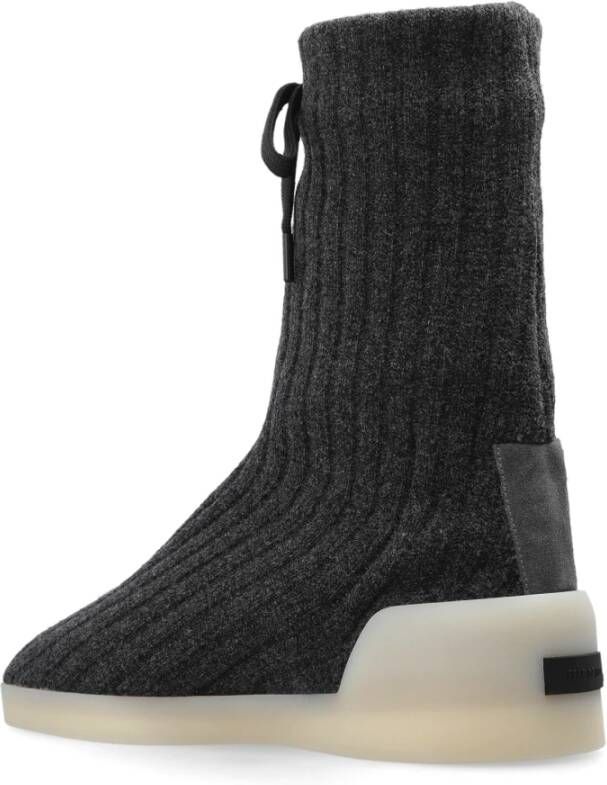 Fear Of God Enkellaarzen Moc Knit Hi Gray Dames