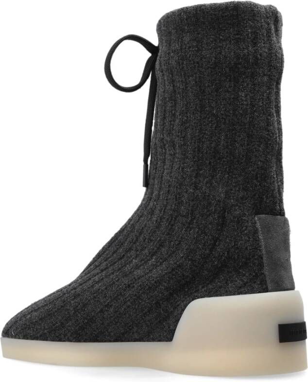 Fear Of God Enkellaarzen Moc Knit Hi Gray Heren