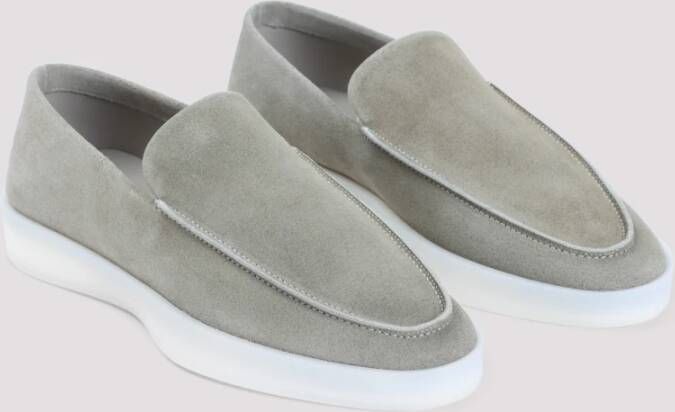 Fear Of God Grijze Leren Sneakers Verhogen Stijl Gray Heren