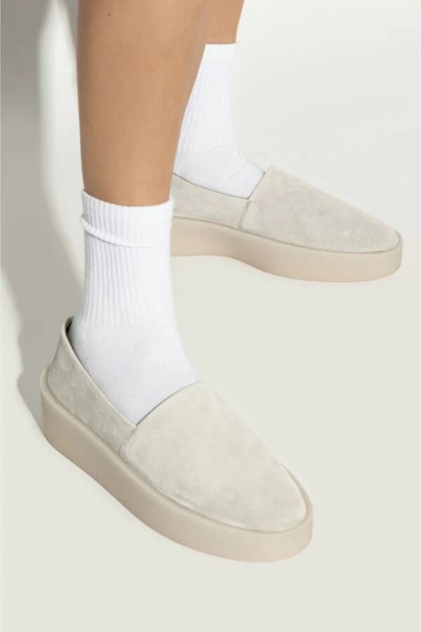 Fear Of God Leren laarzen Espadrille Gray Dames