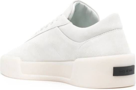 Fear Of God Suede Lace-Up Sneakers met Oversize Sole Gray Heren