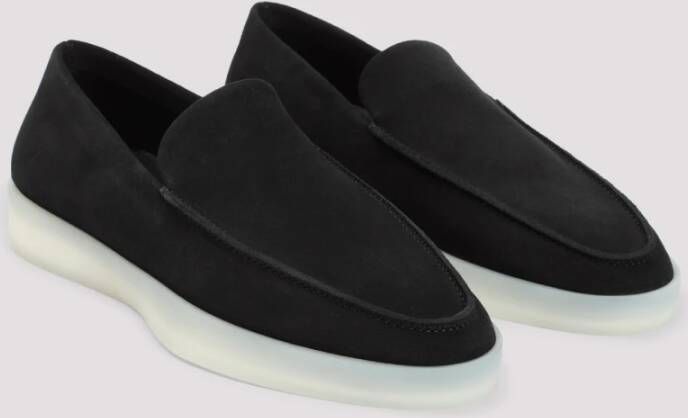 Fear Of God Zwarte Leren Loafers Stijlvolle Schoenen Black Heren