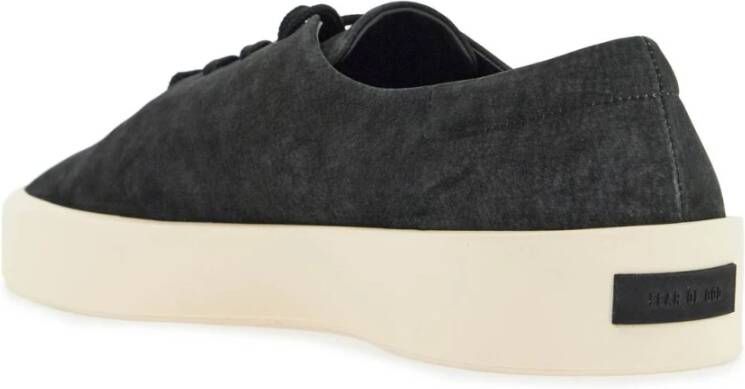 Fear Of God Zwarte Suède Minimalistische Sneakers Black Heren