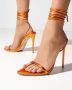 Femme LA Oranje Lace-Up Sandalen Orange Dames - Thumbnail 2