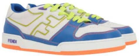 Fendi Blauw en wit laag-top sneakers Multicolor Heren