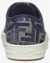 Fendi Blauwe Denim Sneakers FF Jacquard Blue Dames - Thumbnail 3