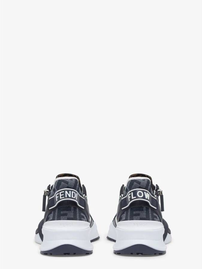 Fendi Blauwe Slip-On Sneakers met FF Motif Blue Heren