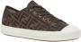 Fendi Bruine Domino Jacquard Sneakers Bruin Dames - Thumbnail 2