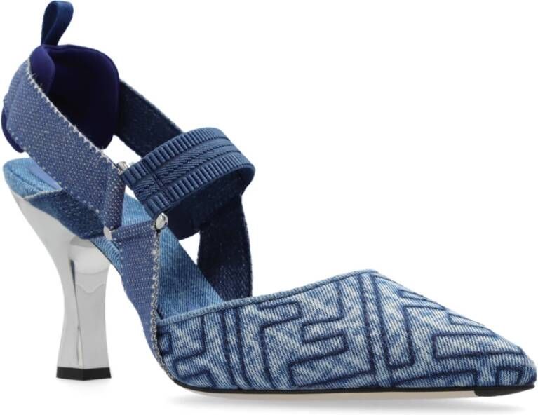 Fendi Colibri denim pumps Blue Dames