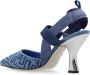 Fendi Colibrì Denim Puntige Hakken Blue Dames - Thumbnail 6