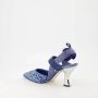 Fendi Colibrì Denim Puntige Hakken Blue Dames - Thumbnail 10