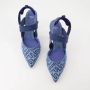 Fendi Colibrì Denim Puntige Hakken Blue Dames - Thumbnail 13