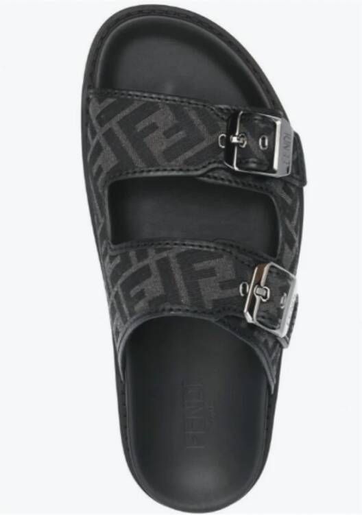 Fendi Elegant Sandal Model E24 Black Heren