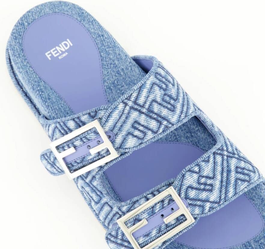 Fendi Feel Jean Sandalen Collectie 2024 Blue Dames