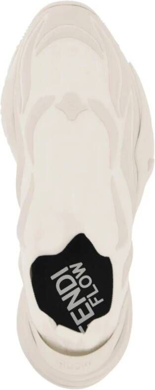 Fendi Logo Jacquard Slip-On Sneakers White Heren