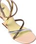 Fendi Hoge Hak Logo Sandalen Yellow Dames - Thumbnail 5