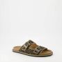 Fendi Jacquard Instap Sandalen Brown Heren - Thumbnail 2