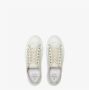 Fendi Jacquard Sneakers met Rubberen Cupzool White Dames - Thumbnail 3