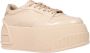 Fendi Lage leren sneakers Beige Dames - Thumbnail 2