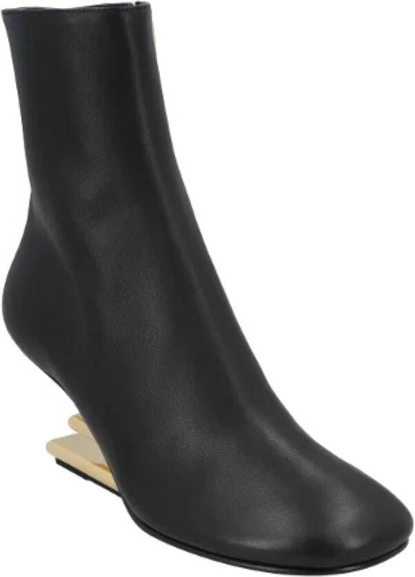 Fendi Leather boots Black Dames