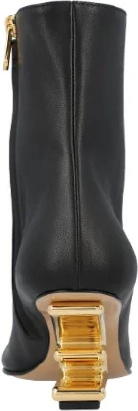 Fendi Leather boots Black Dames