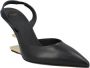 Fendi Leather heels Black Dames - Thumbnail 2