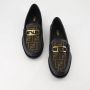 Fendi Leren Instaploafers met Metalen Detail Black Heren - Thumbnail 6