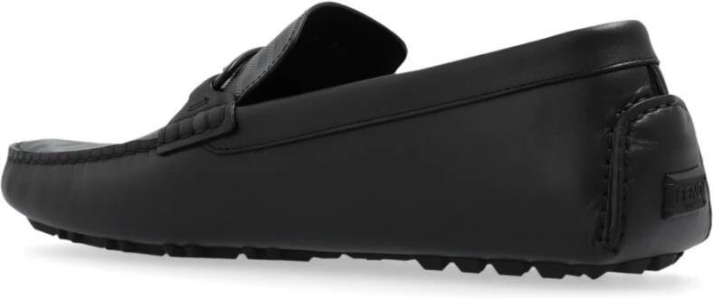 Fendi Leren mocassins Black Heren