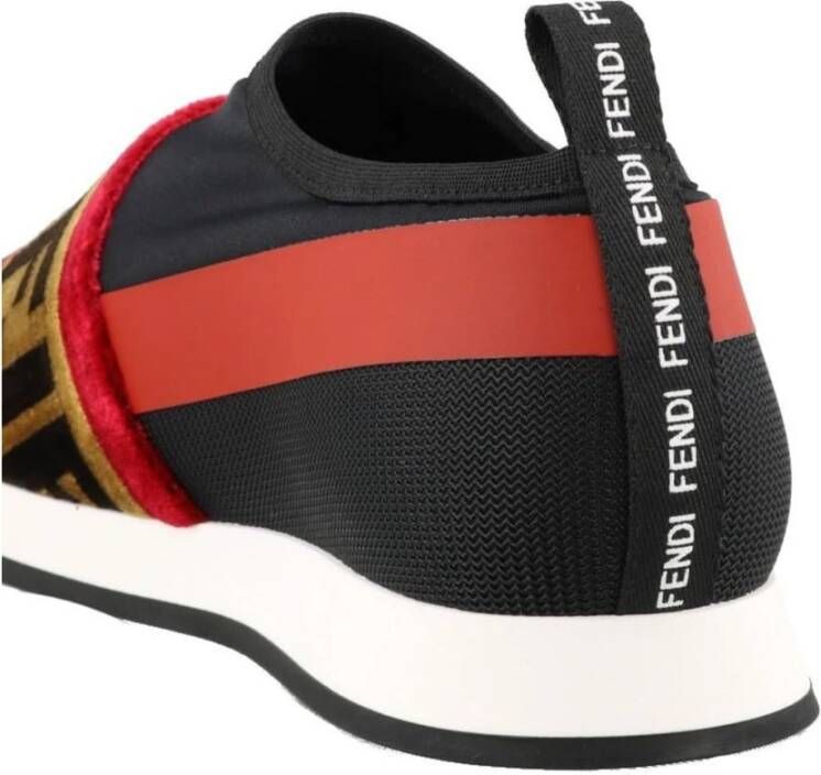 Fendi Logo Slip-On Sneakers Black Dames