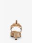 Fendi Mesh Geborduurde Sandalen Beige Dames - Thumbnail 3