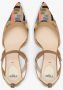 Fendi Mesh Geborduurde Sandalen Beige Dames - Thumbnail 4