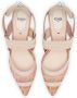 Fendi Mesh Slingback met Roze Leren Details Beige Dames - Thumbnail 4