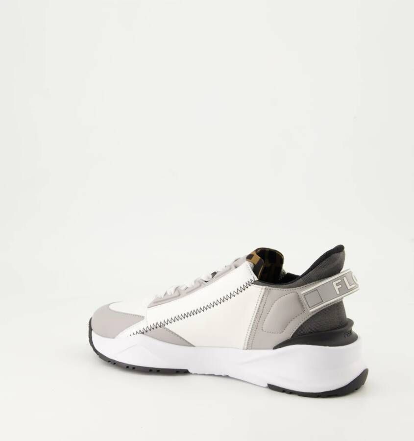 Fendi Moderne Grijze Flow Sneakers Gray Dames