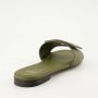 Fendi Platte Baguette Sandalen in Khaki Green Dames - Thumbnail 4