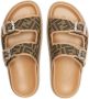 Fendi Bruine Platte Sandalen Elegante Metalen Details Brown Heren - Thumbnail 3