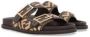 Fendi Platte Sandalen van Natuurlijk Raffia Beige Dames - Thumbnail 2