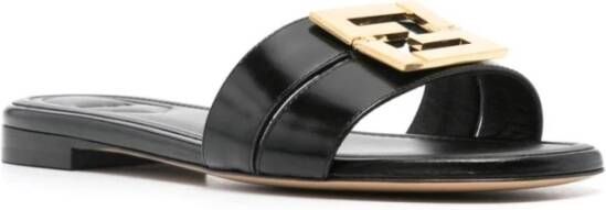 Fendi Platte schoenen met cut-out detail Black Dames