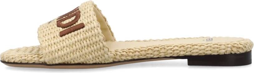 Fendi Raffia Gesloten Schoenen Alchemy Ss24 Beige Dames