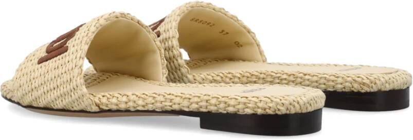 Fendi Raffia Gesloten Schoenen Alchemy Ss24 Beige Dames