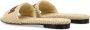 Fendi Slippers & Mules Raffia Signature Slipper in beige - Thumbnail 5