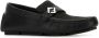 Fendi Sfumato Driver Tess Leren Schoenen Black Heren - Thumbnail 3