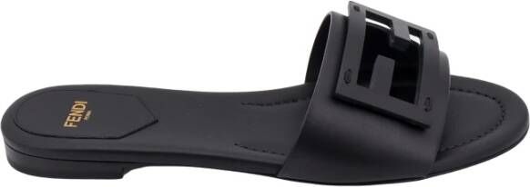 Fendi Sliders Black Dames